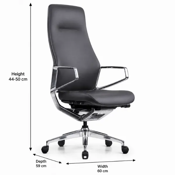 Stelina Office Chair | Leather Executive Chair with Synchro Tilt
