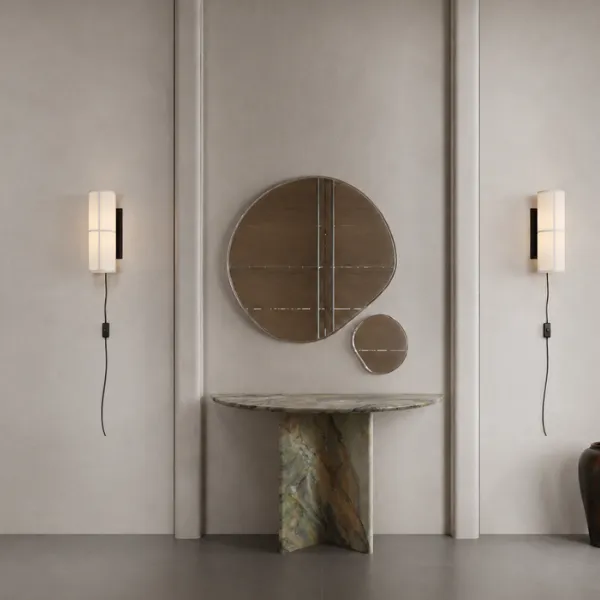 Verona Console Table UAE | Demi-Lune Marble Console