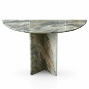 Verona Console Table UAE | Demi-Lune Marble Console