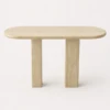 Meta Title: Travertine Console Table | Natural Stone Entryway Table