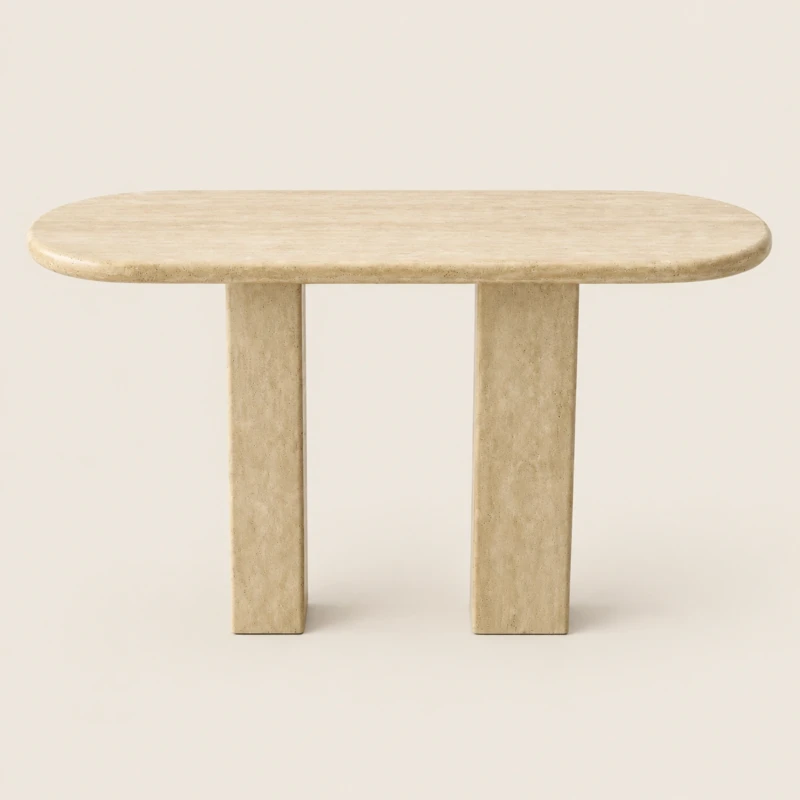 Marble Console Table | Natural Stone Entryway Table