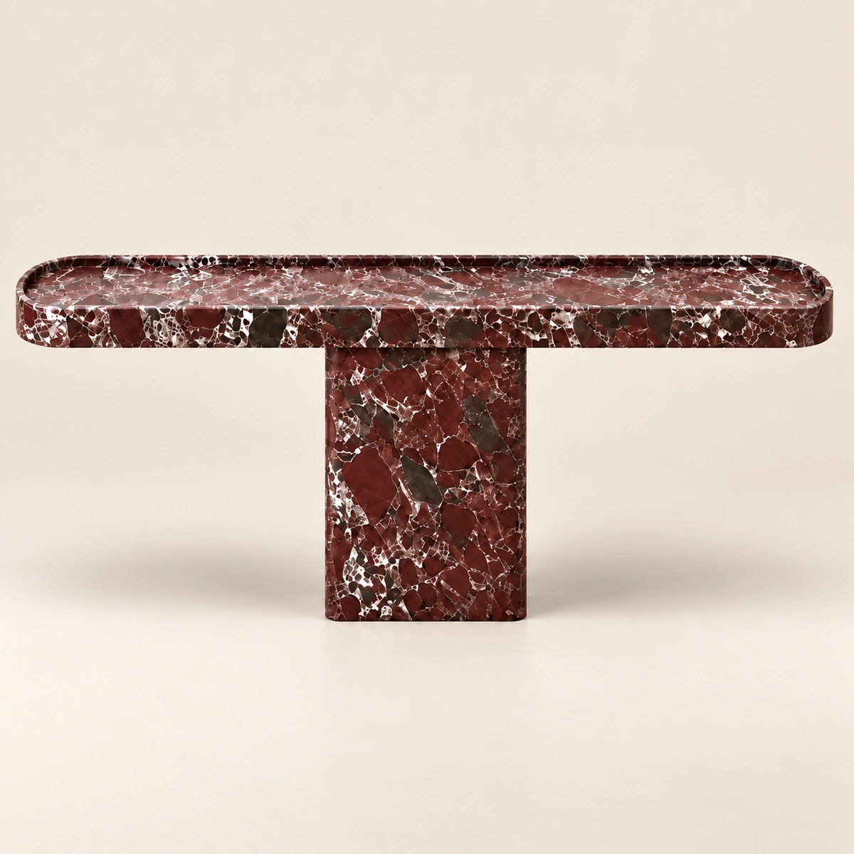 Burgundy Console Table – a Statement Piece for Refined Interiors