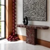 BURGUNDY CONSOLE TABLE - A STATEMENT PIECE FOR REFINED INTERIORS - luxury furniture Dubai UAE
