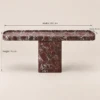 Cherry Console Table | Natural Marble 200x40x76cm