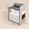 Elodie Night Table | Upholstered Bedside Table