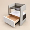 Elodie Night Table | Upholstered Bedside Table