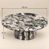 Greena Coffee Table | Natural Marble Round Table