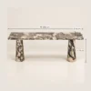 Lumi Marble Console Table | 200 cm Natural Stone Furniture