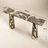 Lumi Marble Console Table | 200 cm Natural Stone Furniture