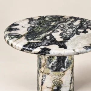 Lumina Side Table | Natural Marble Pedestal Table