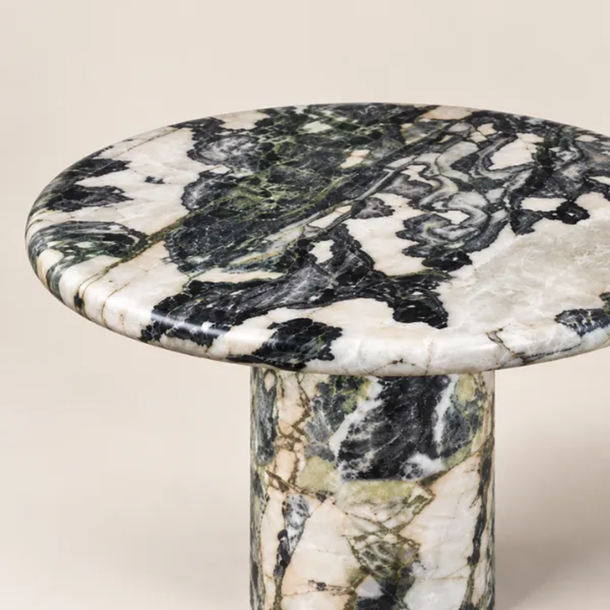Lumina Side Table | Natural Marble Pedestal Table