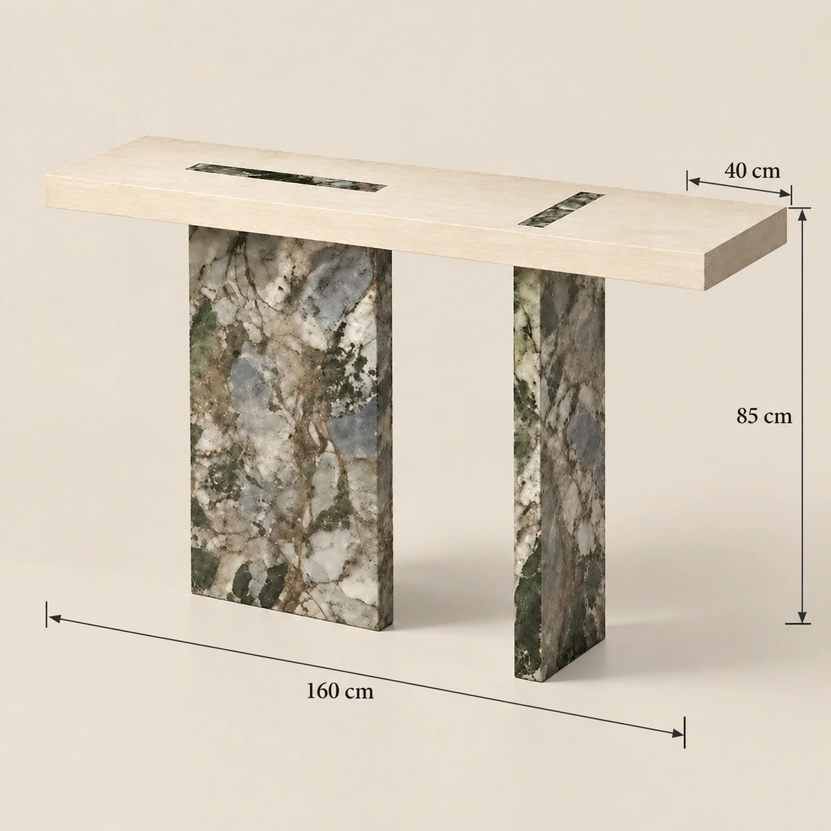 Novia Console Table | Travertine & Natural Stone
