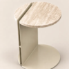 Splice Side Table | Faux Marble Sculptural Accent Table 2026 Luxury
