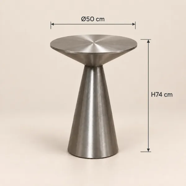 Silvia Coffee Table | Sculptural Iron Side Table