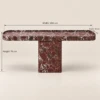Burgundy Console Table – a Statement Piece for Refined Interiors - luxury furniture Dubai UAE