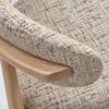 ARVO DINING CHAIR - FABRIC & RUBBER WOOD - luxury furniture Dubai UAE