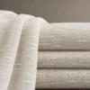 Ayla Ivory Sheer Curtain | Airy Linen-Look with Slub Detail