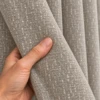 Calia Curtains – Warm Taupe and Cream Texture - luxury furniture Dubai UAE