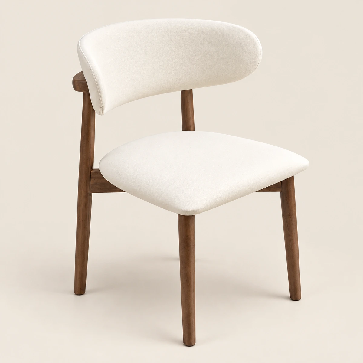 Caly Dining Chair – Fabric & Rubber Wood
