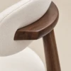 CALY Dining Chair | Upholstered Rubber Wood Chair for Modern Homes
