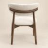 CALY DINING CHAIR - FABRIC & RUBBER WOOD - luxury furniture Dubai UAE