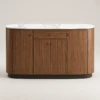 Laura Buffet Cabinet with Marble-Look Top | Majestic Home