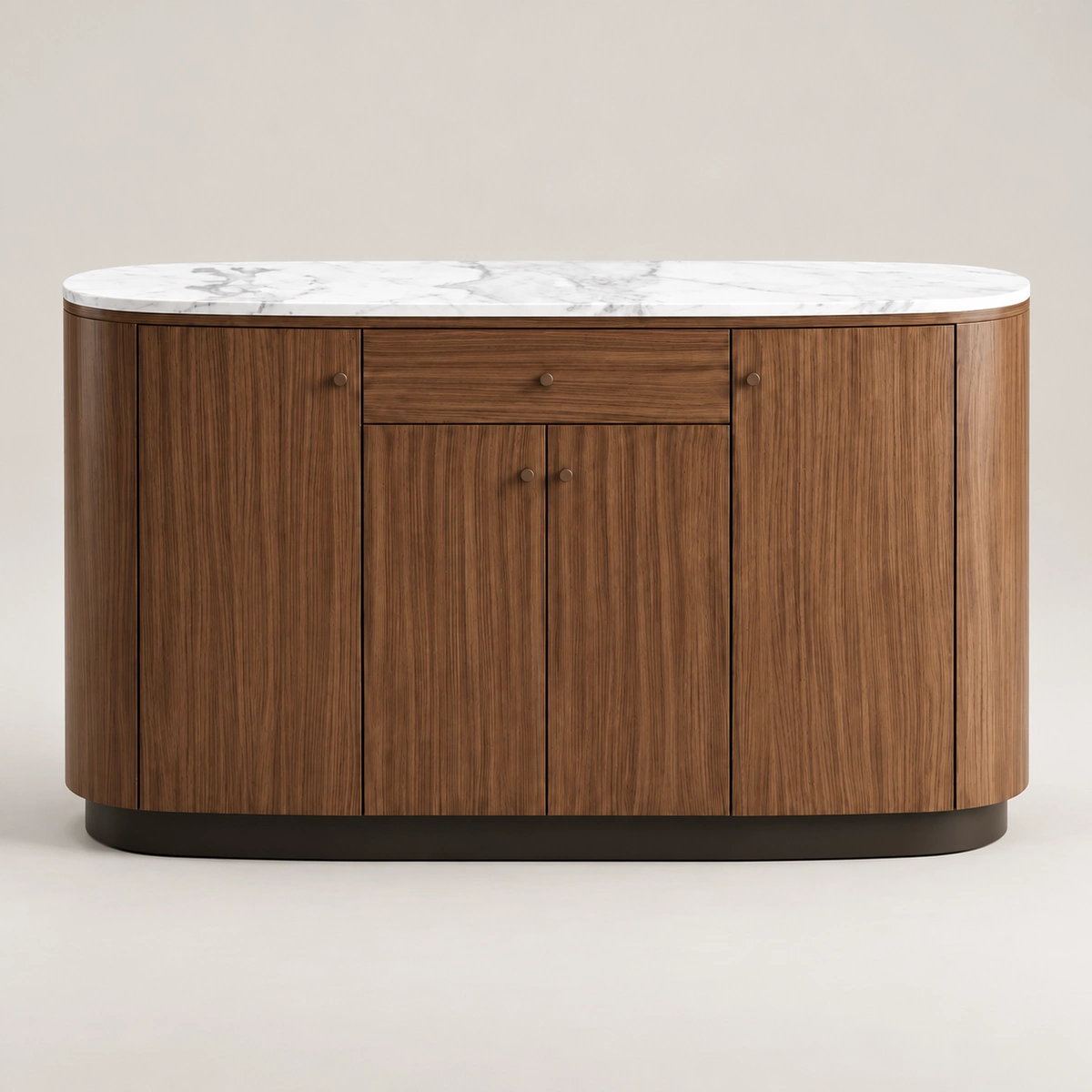 Laura Buffet Cabinet with Marble-Look Top | Majestic Home