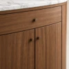 Laura Buffet Cabinet with Marble-Look Top | Majestic Home
