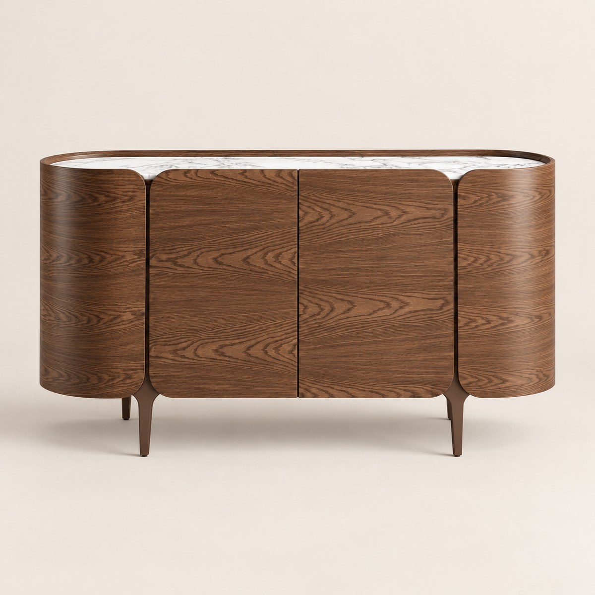 Zoe Rounded Buffet Cabinet for UAE Homes | Majestic Home