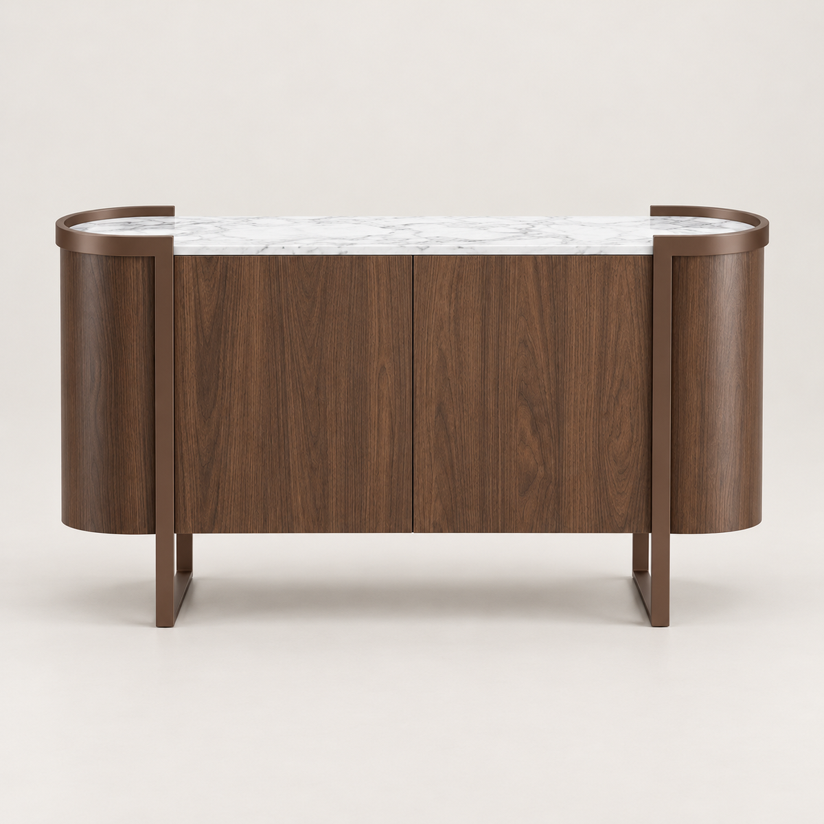 Zara Buffet Cabinet with Curved Design | Majestic Home
