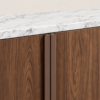 Zena Buffet Cabinet with Marble-Look Top | Majestic Home