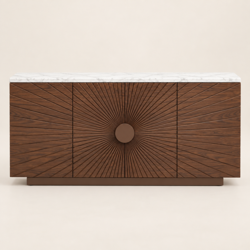 Rena Sunburst Buffet Cabinet in UAE | Majestic Home