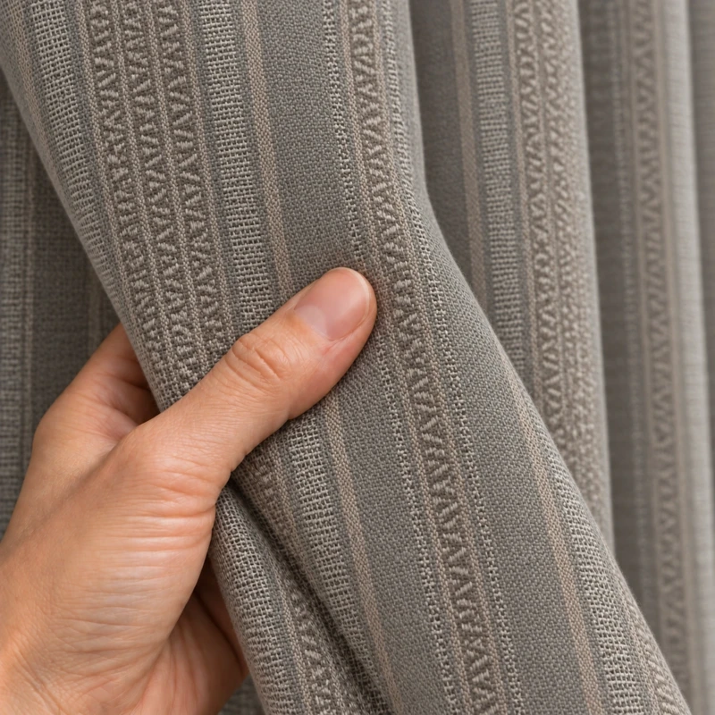Lumi Taupe Curtains | Warm Neutral Curtain Design UAE