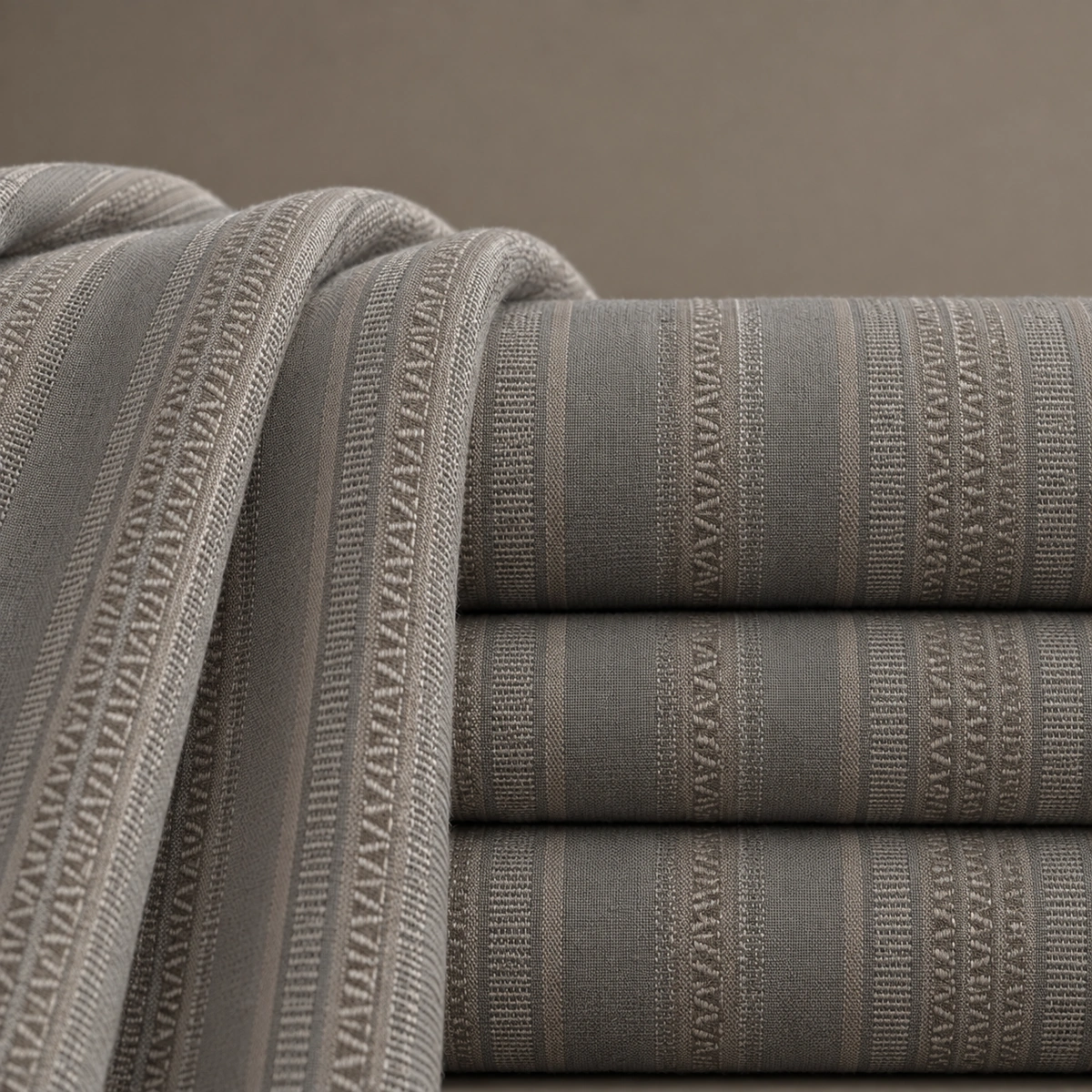 Lumi Taupe Curtains | Warm Neutral Curtain Design UAE