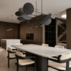 Salina Black & Beige Ash Wood Dining Chair | Majestic Home