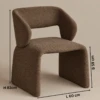 Sofa Bold Brown Velvet Leisure Chair | Majestic Home UAE