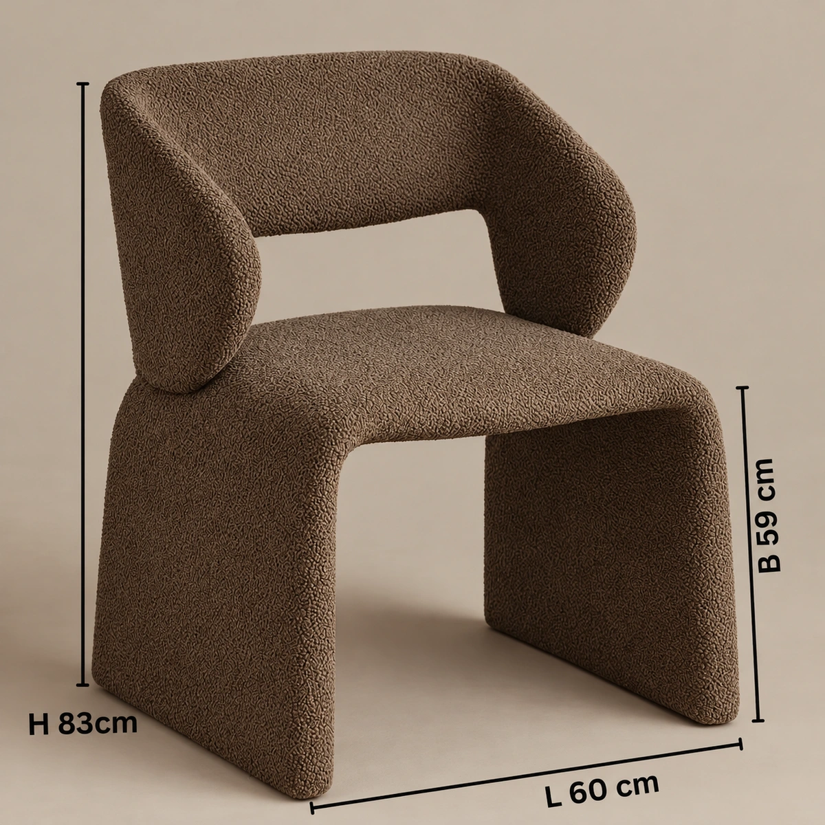 Sofa Bold Brown Velvet Leisure Chair | Majestic Home UAE