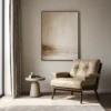 Clora Beige Faux Leathered Leisure Chair | Majestic Home UAE