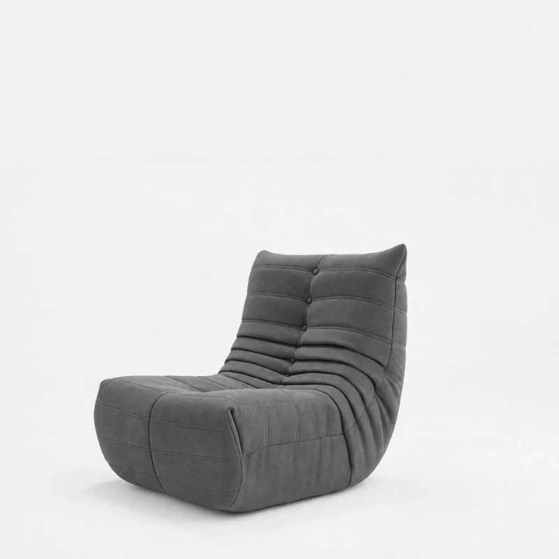Lazy Grey Velvet Swivel Chair | Majestic Home UAE