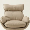 Varaia Beige Faux Leathered Swivel Chair | Majestic Home UAE