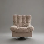 Amanti Cream Velvet Lounge Chair