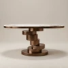Spirale Console Table | Sintered Stone Top & Bronze Frame