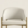 Elima Beige Faux Leather Dining Chair | Majestic Home UAE