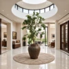 Fiorella Planter Box | Lemon Tree 160 cm in Brown Ceramic Pot