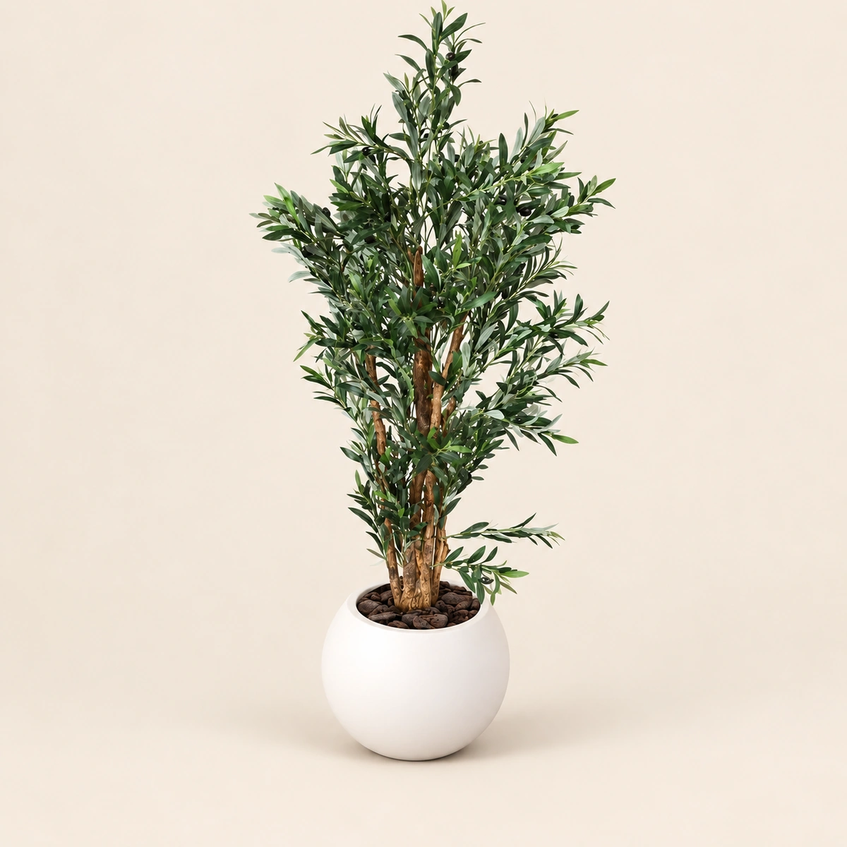 Gelsomina Planter Box | 1.6 m Artificial Olive Tree with Pot