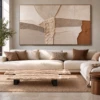 Marlow Coffee Table | Brown Artificial Marble Design