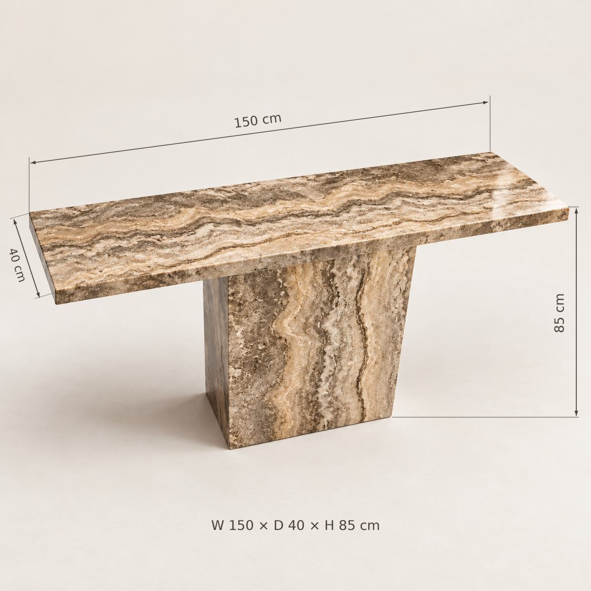 Marlow Modern Brown Console Table UAE | Majestic Home
