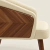 Madison Gold Dining Chair with Faux Leathered & Veneered…