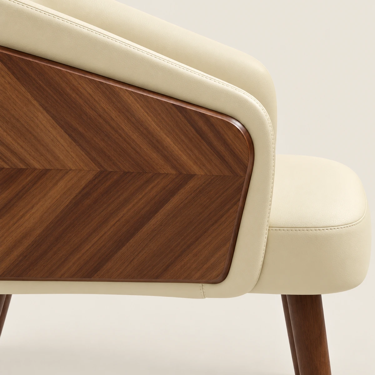 Madison Gold Dining Chair with Faux Leathered & Veneered…