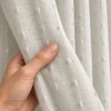 Saira Curtains - Fine Stripes and Raised Tufted Accents - luxury furniture Dubai UAE